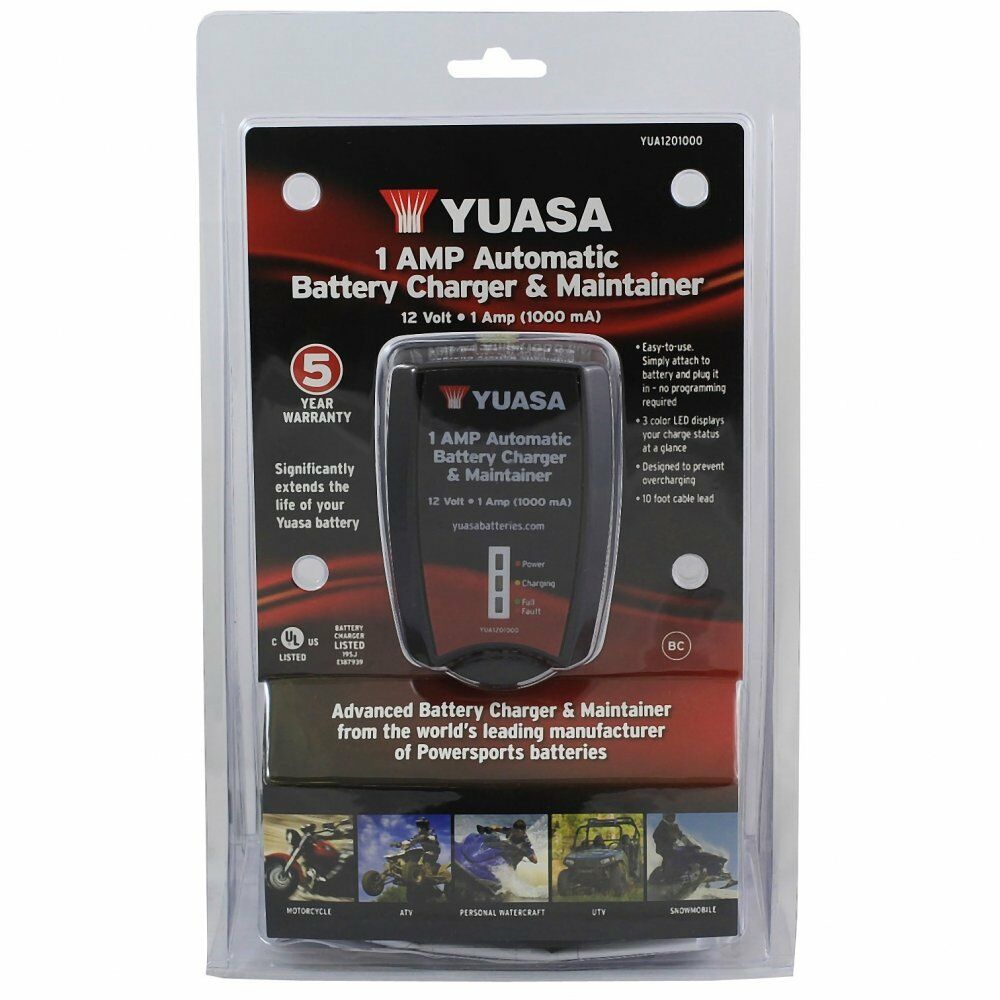 Yuasa 12V 3-Amp Automatic Charger and Maintainer 